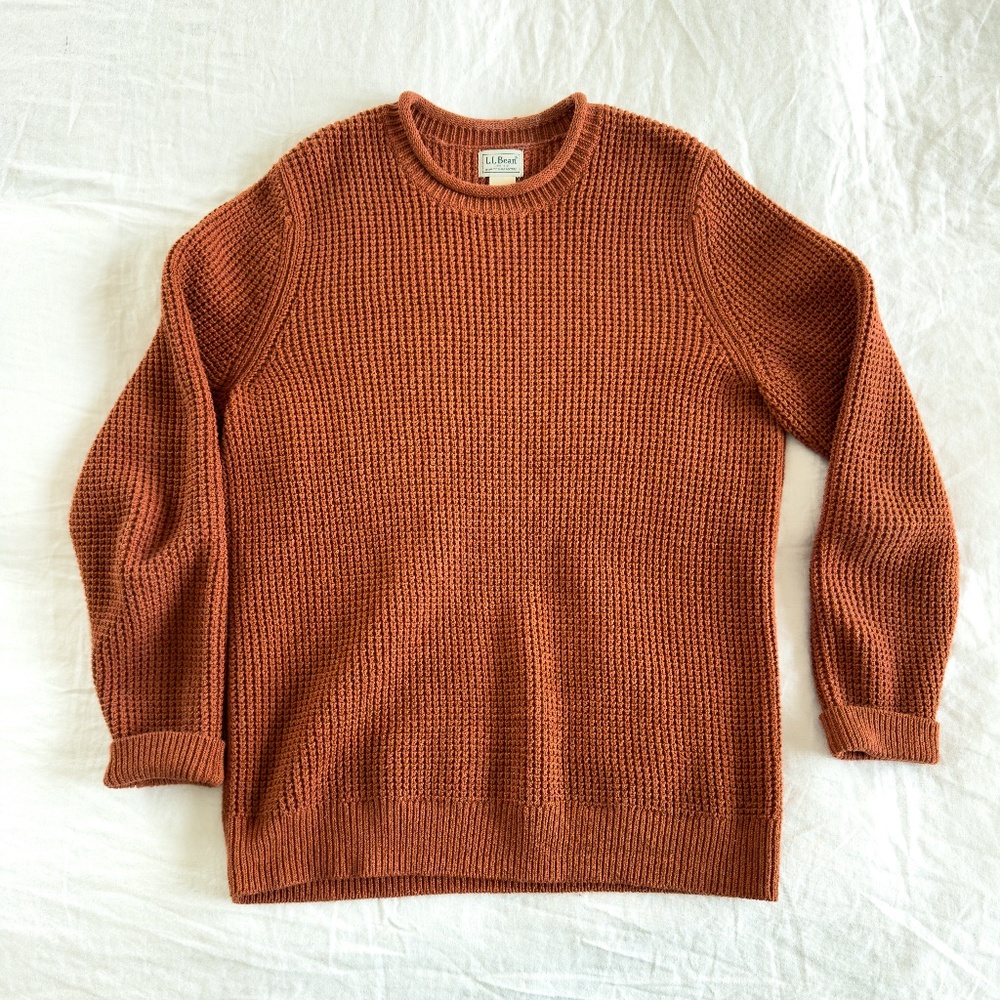 L.L. Bean Roll Men's Organic Cotton Rollneck Sweater